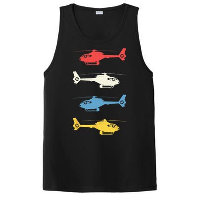 Helicopter Pilot Vintage Aviation Flying Helicopters Pilots PosiCharge Competitor Tank