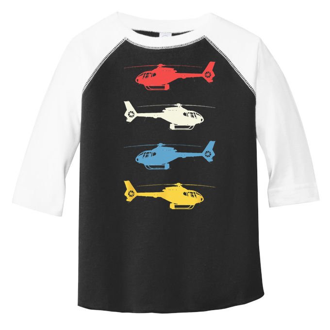 Helicopter Pilot Vintage Aviation Flying Helicopters Pilots Toddler Fine Jersey T-Shirt
