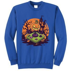 Halloween Pumpkin Video Gamer Controller Gaming Games Funny Gift Sweatshirt