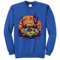 Halloween Pumpkin Video Gamer Controller Gaming Games Funny Gift Sweatshirt