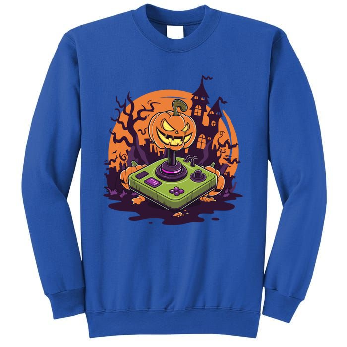 Halloween Pumpkin Video Gamer Controller Gaming Games Funny Gift Sweatshirt