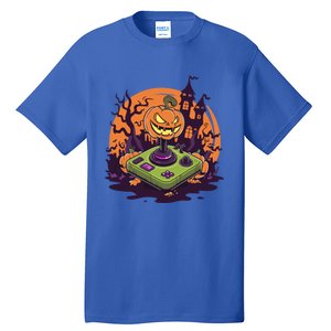 Halloween Pumpkin Video Gamer Controller Gaming Games Funny Gift Tall T-Shirt