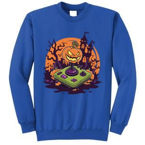 Halloween Pumpkin Video Gamer Controller Gaming Games Funny Gift Tall Sweatshirt