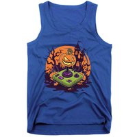 Halloween Pumpkin Video Gamer Controller Gaming Games Funny Gift Tank Top