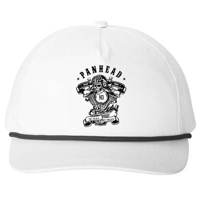 Hd Panhead Vtwin Motorcycle Rockabilly Skull Crossbones Snapback Five-Panel Rope Hat