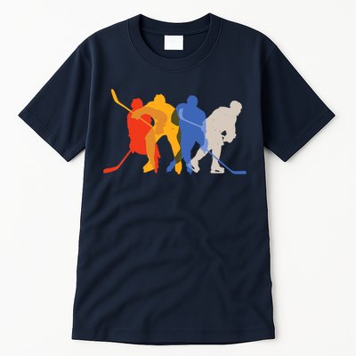 Hockey Players Vintage Retro Sports Gift Tall T-Shirt