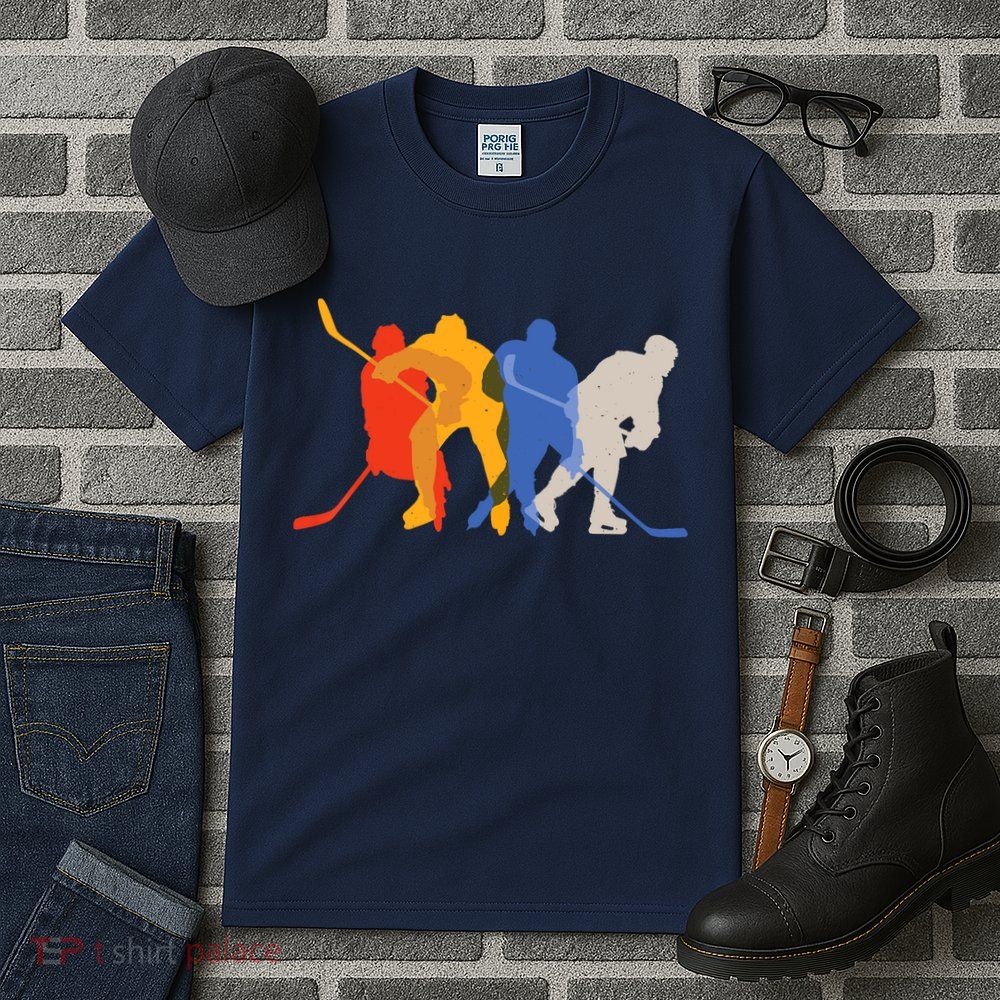 Hockey Players Vintage Retro Sports Gift Tall T-Shirt
