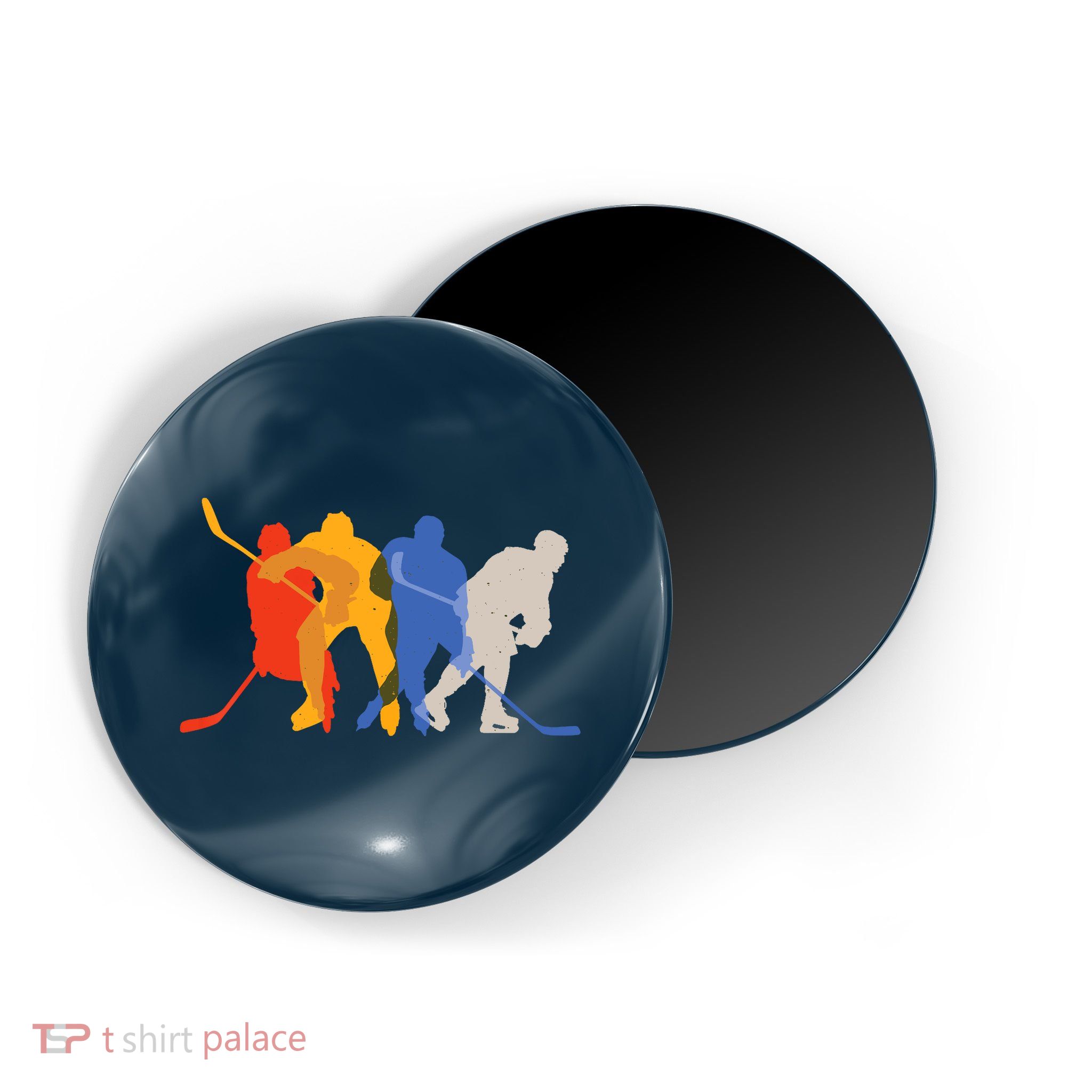 Hockey Players Vintage Retro Sports Gift Magnet