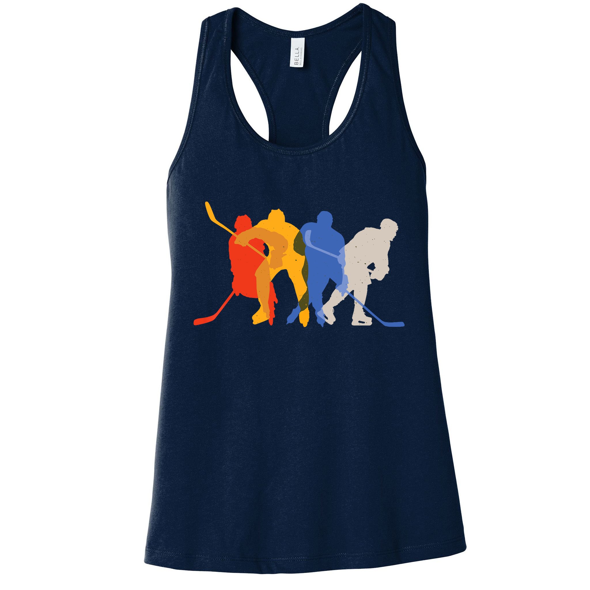 Hockey Players Vintage Retro Sports Gift Womens Tank Top