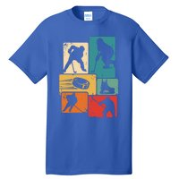 Hockey Player Vintage Ice Hockey Gift Tall T-Shirt