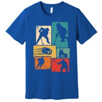 Hockey Player Vintage Ice Hockey Gift Premium T-Shirt