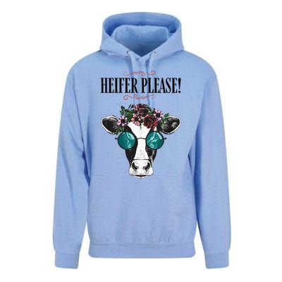 Heifer Please Vintage Country Sayings Heifer Unisex Surf Hoodie