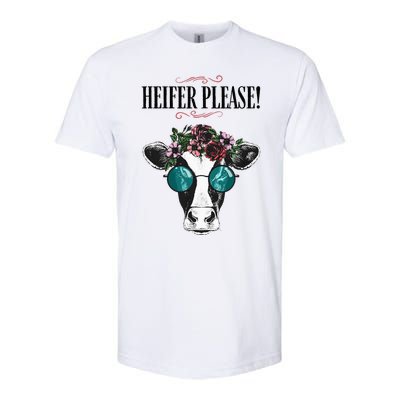 Heifer Please Vintage Country Sayings Heifer Softstyle CVC T-Shirt