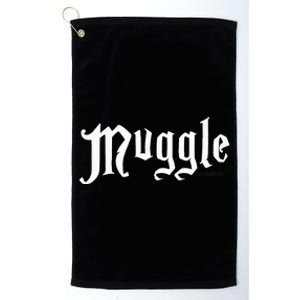 H.A.R.R.Y P.O.T.T.E.R White Muggle Logo Platinum Collection Golf Towel