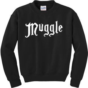 H.A.R.R.Y P.O.T.T.E.R White Muggle Logo Kids Sweatshirt