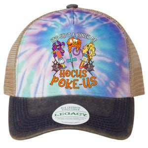 Hocus Pokeus Witch Nurse Halloween Medical Lab Tech Spooky Legacy Tie Dye Trucker Hat