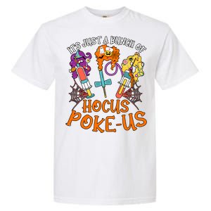 Hocus Pokeus Witch Nurse Halloween Medical Lab Tech Spooky Garment-Dyed Heavyweight T-Shirt