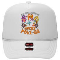 Hocus Pokeus Witch Nurse Halloween Medical Lab Tech Spooky High Crown Mesh Back Trucker Hat