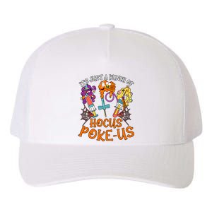 Hocus Pokeus Witch Nurse Halloween Medical Lab Tech Spooky Yupoong Adult 5-Panel Trucker Hat