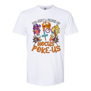 Hocus Pokeus Witch Nurse Halloween Medical Lab Tech Spooky Softstyle CVC T-Shirt