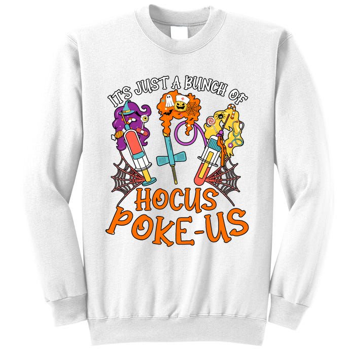 Hocus Pokeus Witch Nurse Halloween Medical Lab Tech Spooky Sweatshirt