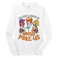 Hocus Pokeus Witch Nurse Halloween Medical Lab Tech Spooky Tall Long Sleeve T-Shirt