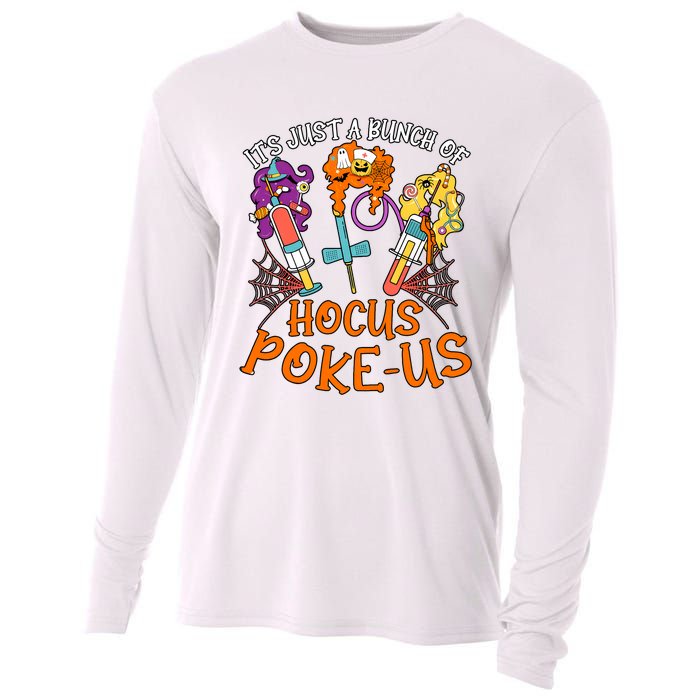 Hocus Pokeus Witch Nurse Halloween Medical Lab Tech Spooky Cooling Performance Long Sleeve Crew