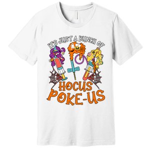 Hocus Pokeus Witch Nurse Halloween Medical Lab Tech Spooky Premium T-Shirt