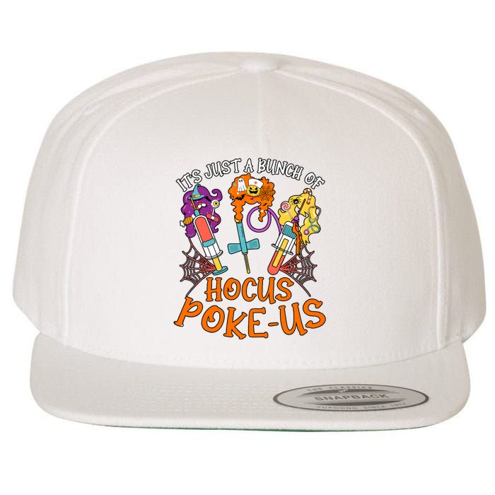 Hocus Pokeus Witch Nurse Halloween Medical Lab Tech Spooky Wool Snapback Cap