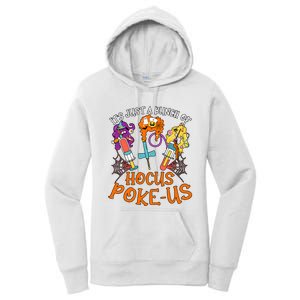 Hocus Pokeus Witch Nurse Halloween Medical Lab Tech Spooky Women's Pullover Hoodie