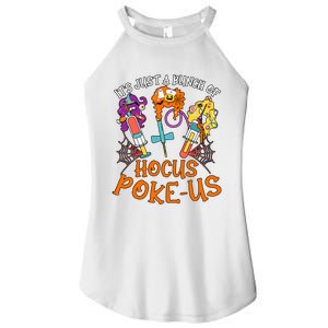 Hocus Pokeus Witch Nurse Halloween Medical Lab Tech Spooky Women's Perfect Tri Rocker Tank