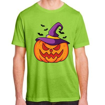 Halloween Pumpkin Witch Adult ChromaSoft Performance T-Shirt