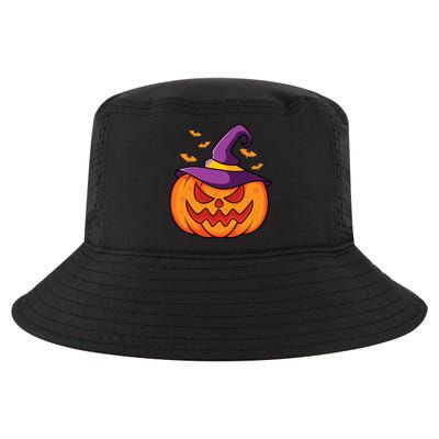 Halloween Pumpkin Witch Cool Comfort Performance Bucket Hat