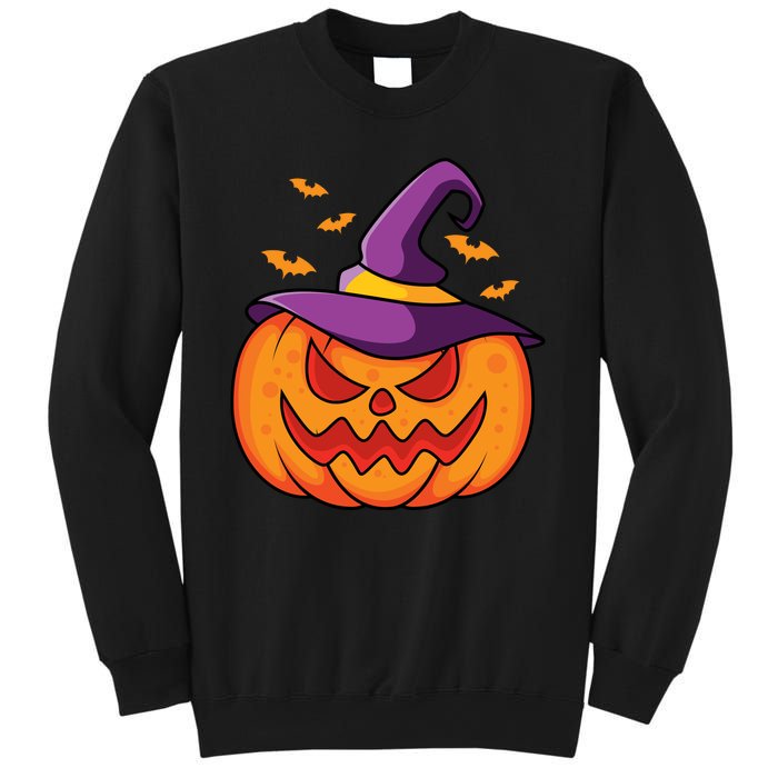 Halloween Pumpkin Witch Sweatshirt