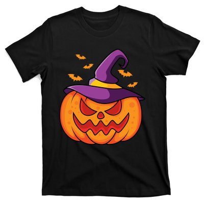 Halloween Pumpkin Witch T-Shirt