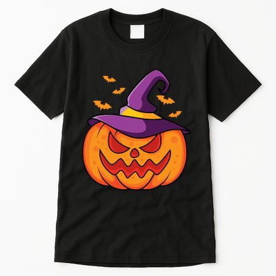 Halloween Pumpkin Witch Tall T-Shirt