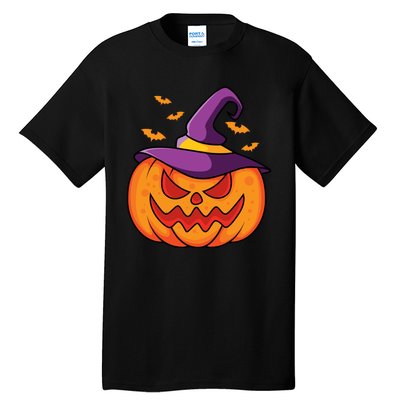 Halloween Pumpkin Witch Tall T-Shirt