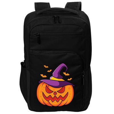Halloween Pumpkin Witch Impact Tech Backpack