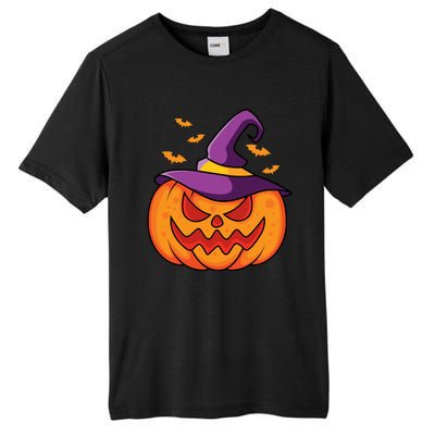 Halloween Pumpkin Witch Tall Fusion ChromaSoft Performance T-Shirt