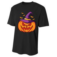 Halloween Pumpkin Witch Performance Sprint T-Shirt