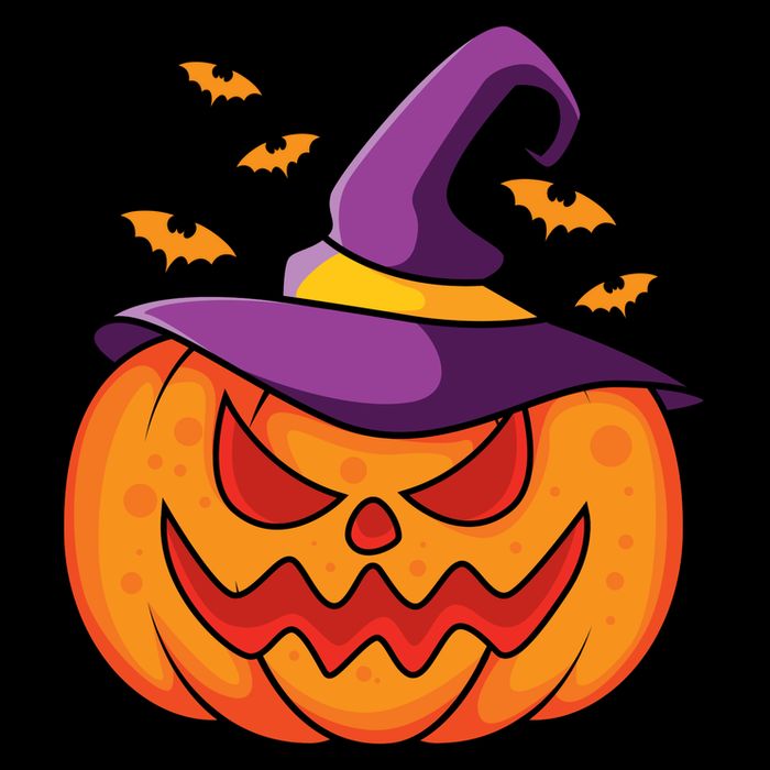 Halloween Pumpkin Witch Tank Top