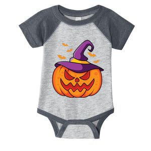 Halloween Pumpkin Witch Infant Baby Jersey Bodysuit