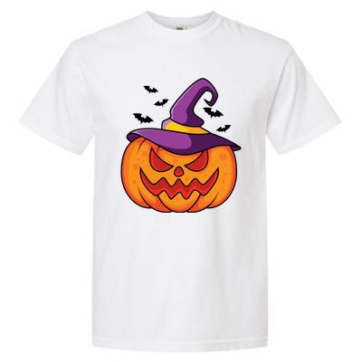 Halloween Pumpkin Witch Garment-Dyed Heavyweight T-Shirt