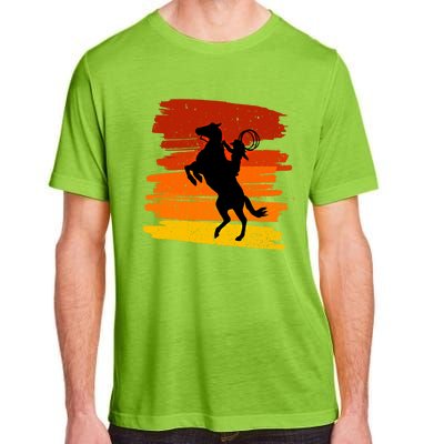 Horse Power With Wild Cow For Country Lovers Gift Adult ChromaSoft Performance T-Shirt