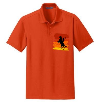 Horse Power With Wild Cow For Country Lovers Gift Dry Zone Grid Polo