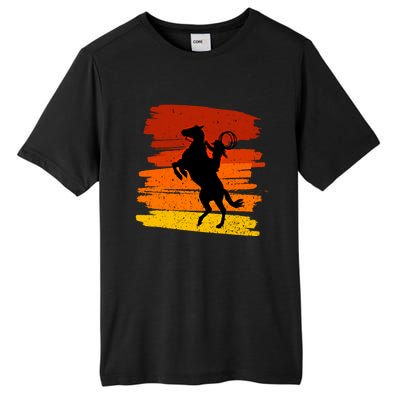 Horse Power With Wild Cow For Country Lovers Gift Tall Fusion ChromaSoft Performance T-Shirt