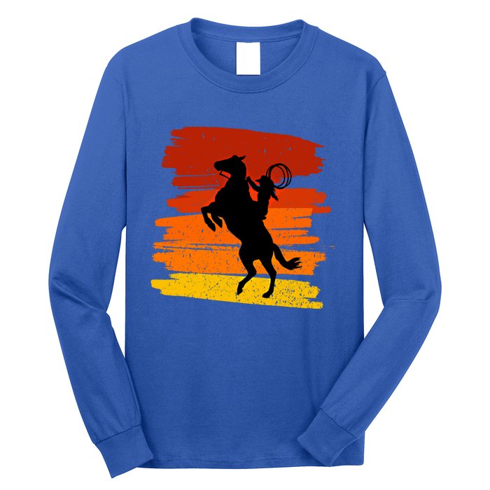 Horse Power With Wild Cow For Country Lovers Gift Long Sleeve Shirt