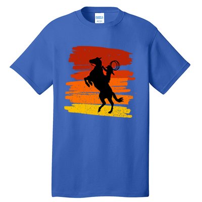 Horse Power With Wild Cow For Country Lovers Gift Tall T-Shirt