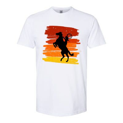 Horse Power With Wild Cow For Country Lovers Gift Softstyle CVC T-Shirt