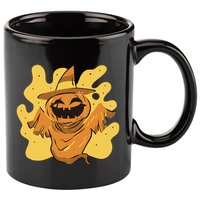 Halloween Pumpkin Witch 11oz C Handle Ceramic Mug